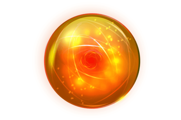 Download Fantasy Sphere with Golden Glow Effect. - Premium Resources