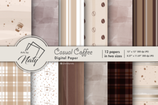 Download Casual Coffee Digital Paper - Casual Collection