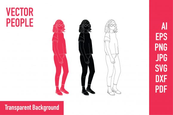 Download Vector of a Casual Woman on the Street - Premium Resources